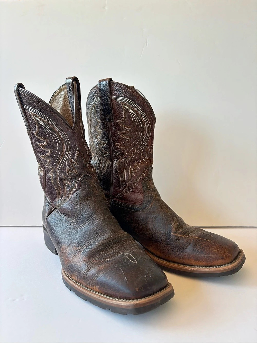 Ariat Men's Hybrid Rancher Western Boot US 10 in Brown Oiled Rowdy Leather